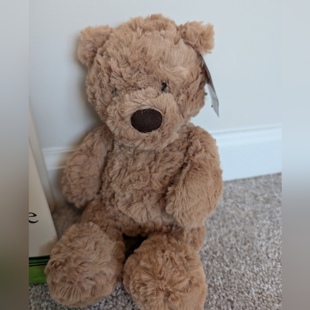 JELLYCAT Bumbly Bear Small New With Tags Plush BUM6BR And Book I Might Be Little - Picture 2 of 14